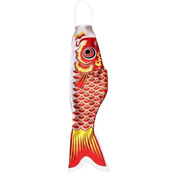 Japonský větrný rukáv Koinobori červená 40 cm