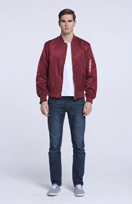 Jarná/jesenná unisex bunda J3045 červená L