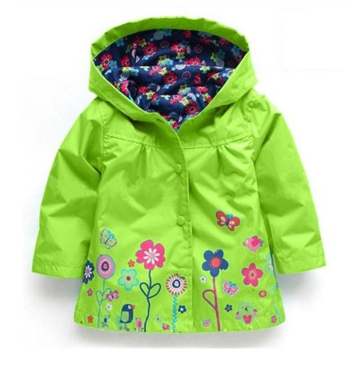 Jarní/podzimní dětská bunda - Zelená 2