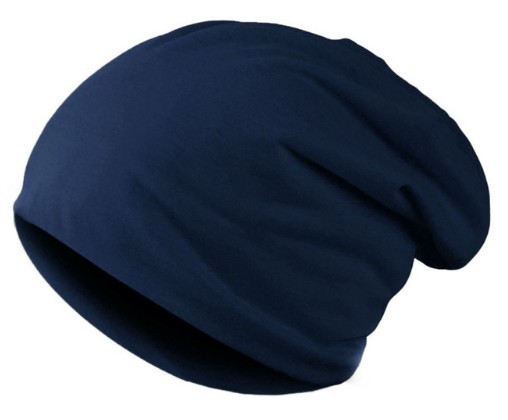 Jarní/podzimní unisex čepice J3496 tmavě modrá