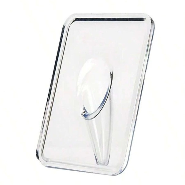 Jarrón transparente 13 x 18 cm Marco rectangular para fotos Plástico ligero Jarrón artístico moderno para flores Decoración de interiores diseño minimalista 1