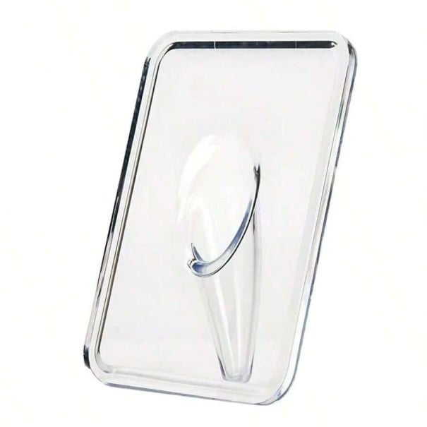 Jarrón transparente 13 x 18 cm Marco rectangular para fotos Plástico ligero Jarrón artístico moderno para flores Decoración de interiores diseño 1