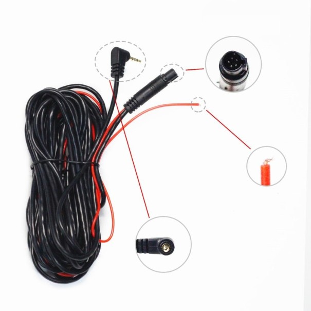 Jatkokaapeli 5-nastainen 2,5 mm:n liitin 6 m 1