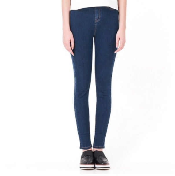 Jeans ajustados para mujer J832 azul oscuro 4XL