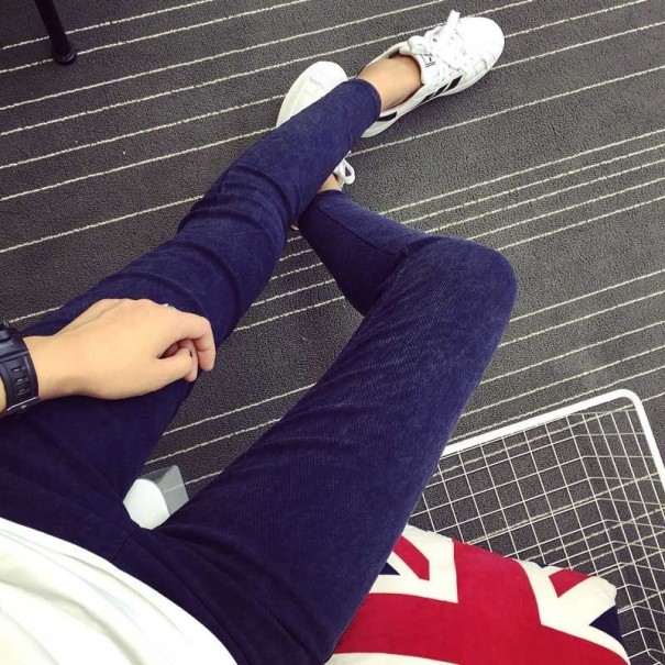 Jeans élastiques pour femmes J1087 bleu M