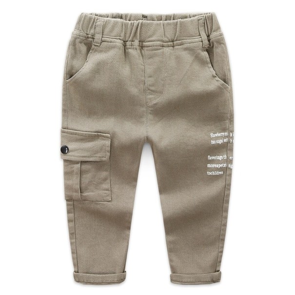 Jeans per bambini L2178 kaki 2