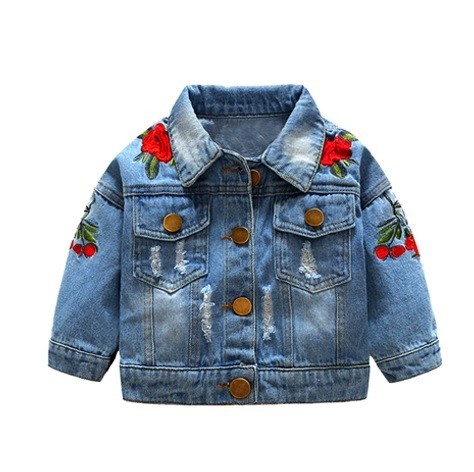 Jeansjacka för flickor 3