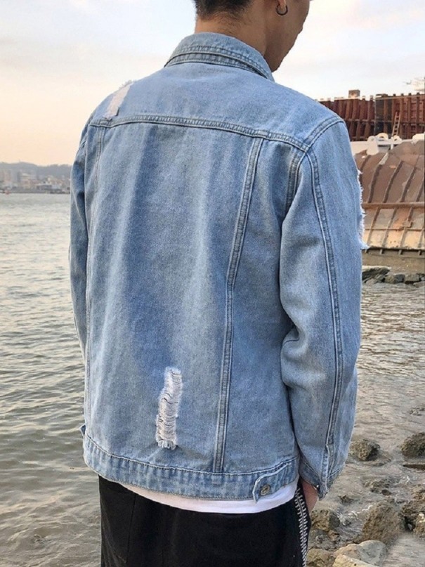 Jeansjacka för män F1249