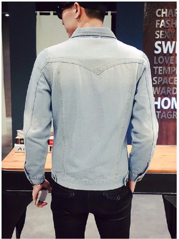 Jeansjacka för män J749