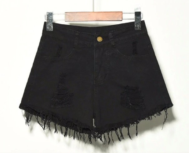 Jeansshorts för kvinnor Brunela svart XL