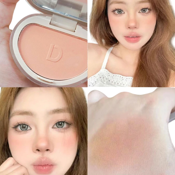 Jemná pigmentovaná rozjasňujúca tvárenka so zrkadlom Zacvakávací oblúkový kompaktný obal Pudrová tvárenka pre prirodzený make-up 5