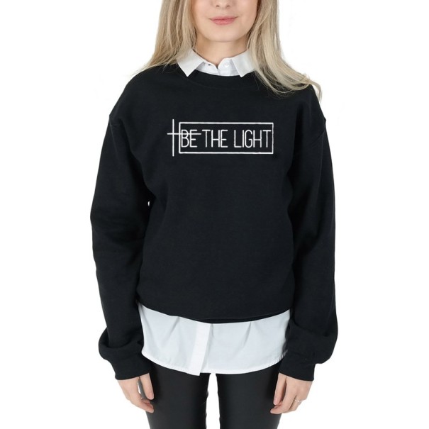 Jersey estampado de mujer negro S