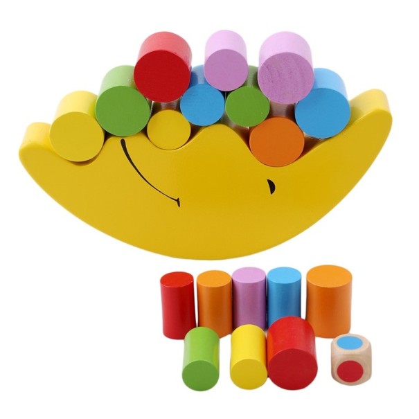 Jeu de compétence Lune d'équilibre jaune