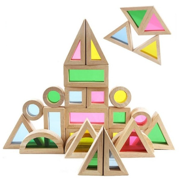 Jeu de construction en bois 24 pièces 1