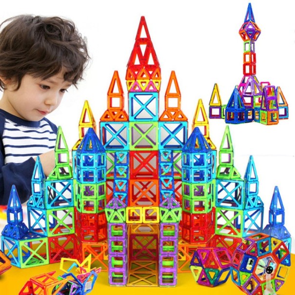 Jeu de construction magnétique 184 pièces 1