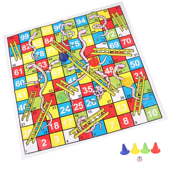 Jeu de serpents et échelles 38 x 38 cm 1