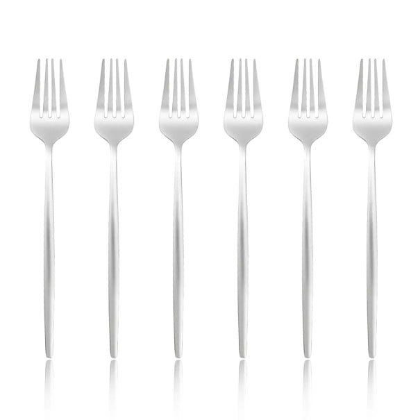 Jídelní vidličky 6 ks 20,8 cm z nerezové oceli Stříbrná nebo zlatá moderní vidlička na večeři sada příborů stolní nádobí stříbrná