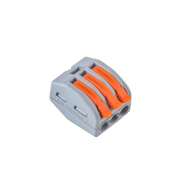 JINH 50 ks CMK413(3P) páčkové rýchlospojky pre elektrické drôty 32A 450V Svorkovnice konektory s 3 portami pre pevné a flexibilné vodiče 1