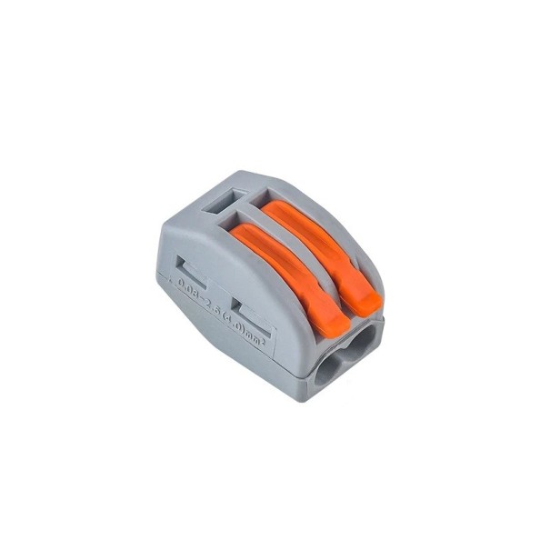 JINH 50 kusů CMK412(2P) pákové rychlospojky pro elektrické dráty 32A 450V Svorkovnice konektory pro pevné a flexibilní vodiče 1