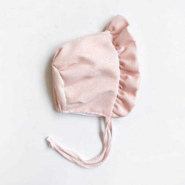 Jodie kindermuts met ruche roze