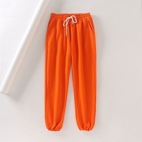 Jogger-Jogginghose für Damen orange M