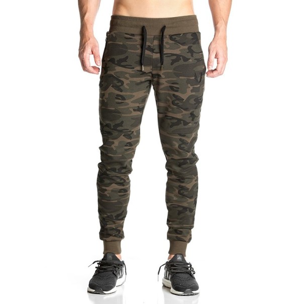 Joggingbyxor för män med militärmönster