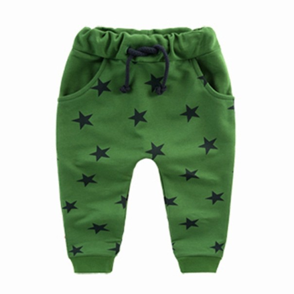 Jongens joggingbroek met sterren J2537 groen 3