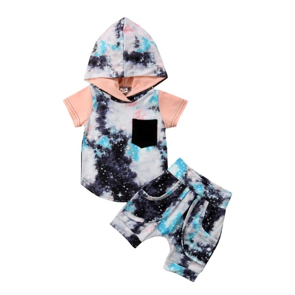 Jongens T-shirt en short L1719 6-12 maanden