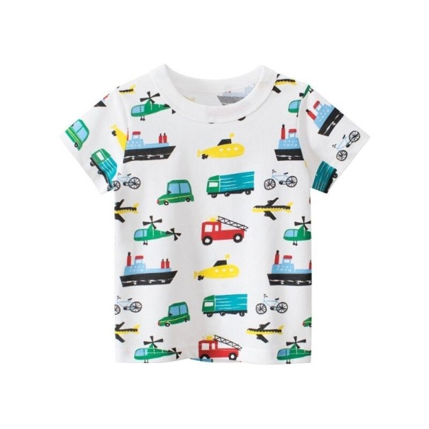 Jongens T-shirt met auto B1416