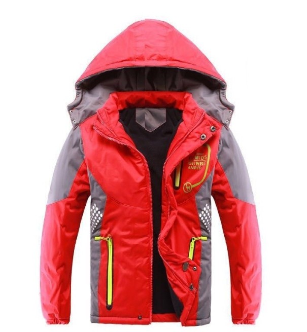 Jongens winterjas J1936 rood 10