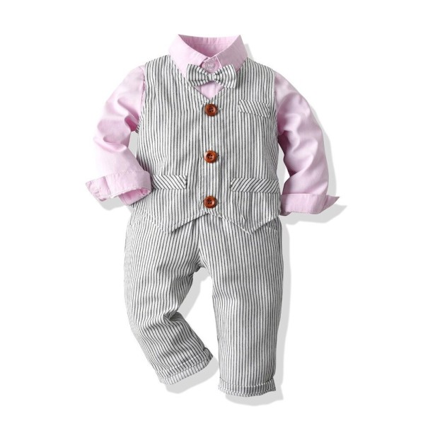 Jongensoverhemd, vest en broek L1571 12-18 maanden C