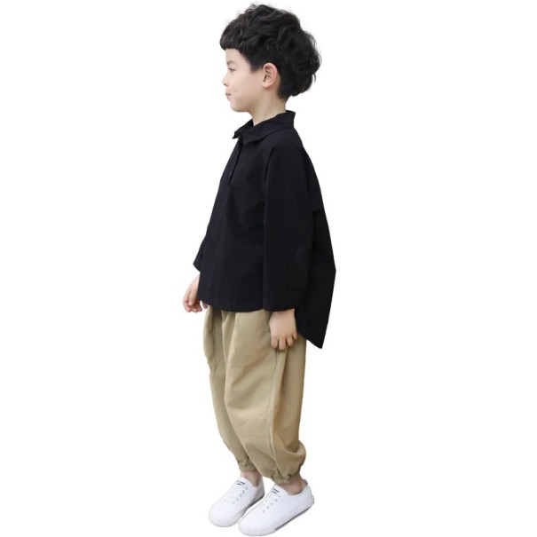Jongensshirt en broek L1647 zwart 14