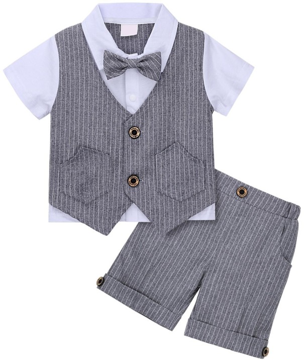 Jongensshirt en korte broek grijs 5