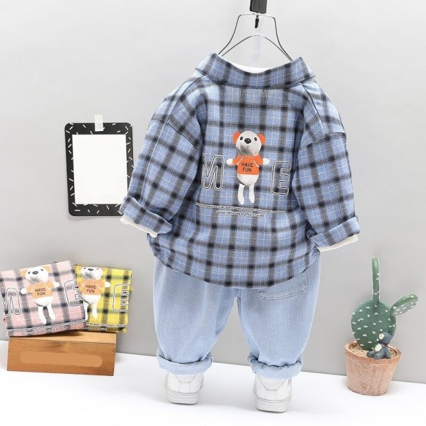 Jongensshirt, t-shirt en broek L1727