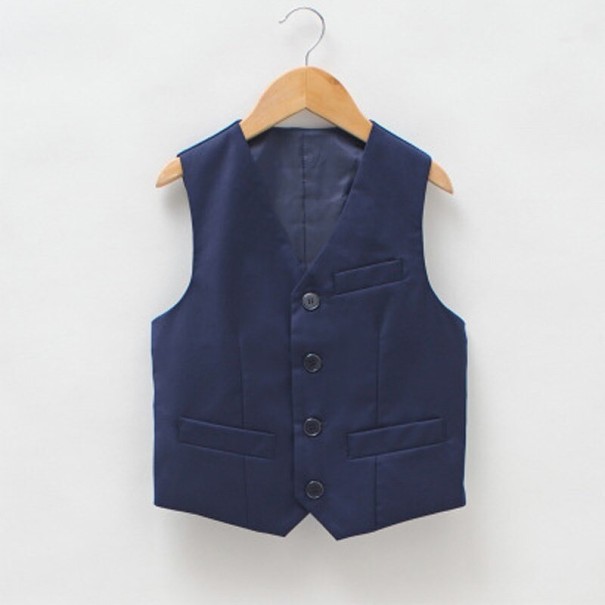 Jongensvest donkerblauw 12