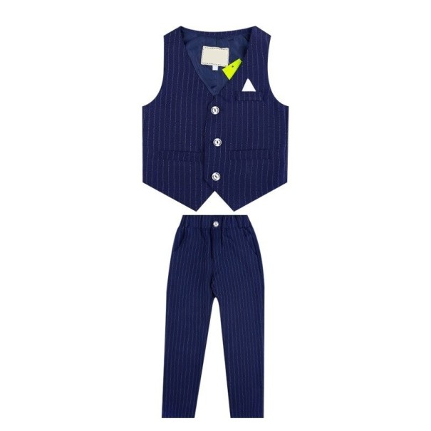 Jongensvest en broek B1373 blauw 3