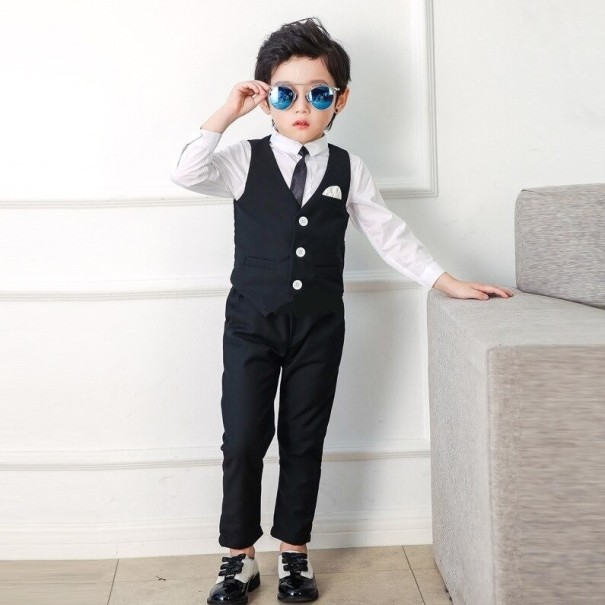 Jongensvest en broek wit 2