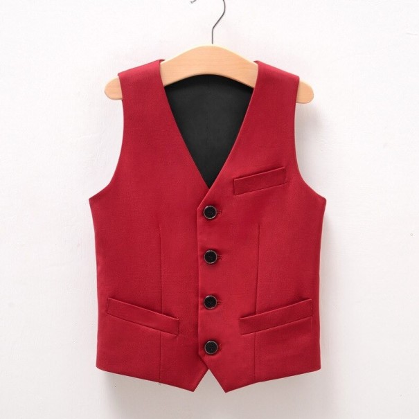 Jongensvest rood 12