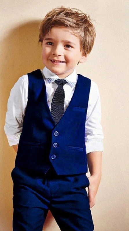 Jongensvest, shirt en broek B1230