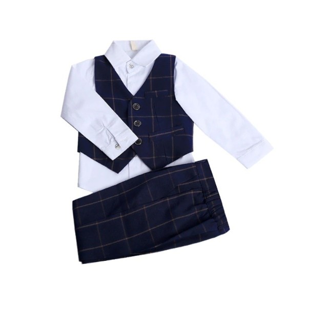 Jongensvest, shirt en broek B1324