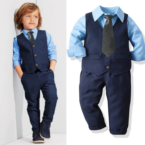Jongensvest, shirt en broek B1326