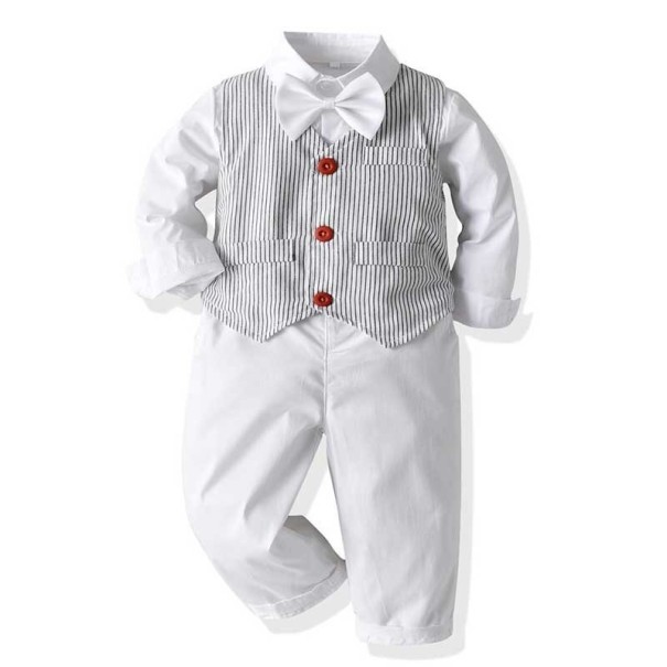 Jongensvest, shirt en broek B1367