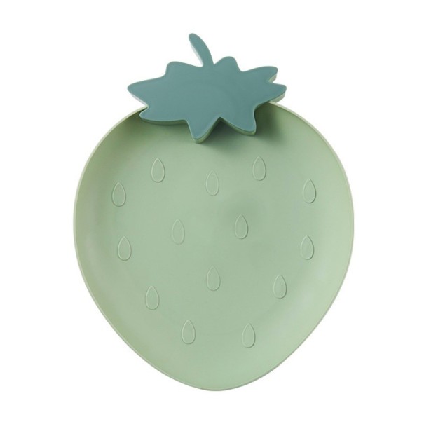 Jordgubbsformad tallrik grön