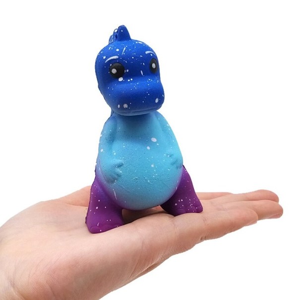 Jouet à presser dinosaure bleu