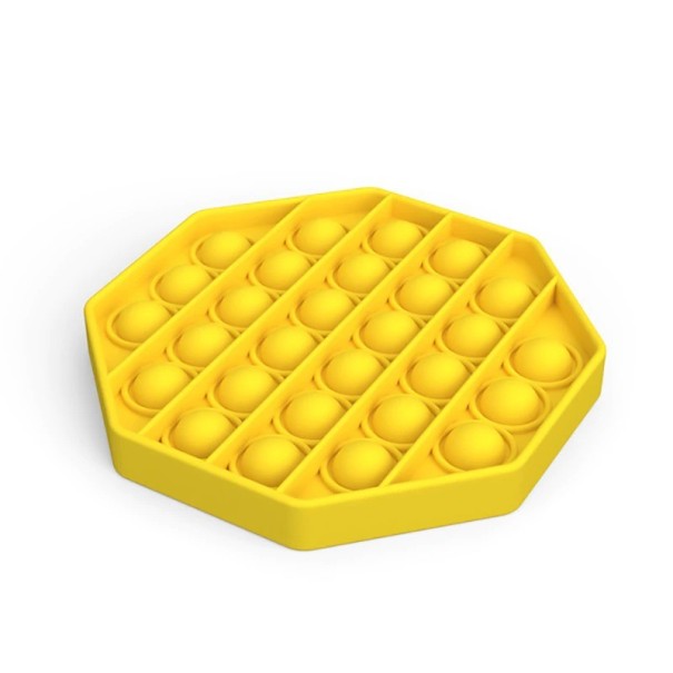Jouet antistress Pop it octogonal jaune