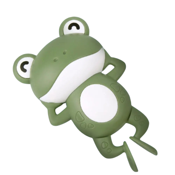 Jouet aquatique extensible grenouille verte pour la baignoire ou la piscine Jouet de natation pour enfants sans piles pour le bain 1