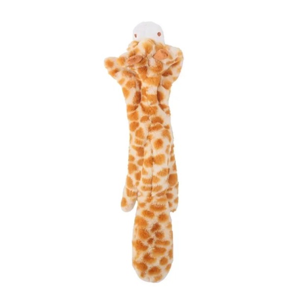 Jouet en peluche à couiner pour chiens 45 cm Girafe sans rembourrage Jouet interactif résistant Jouet à couiner à mâcher Jouet doux pour chiens 1