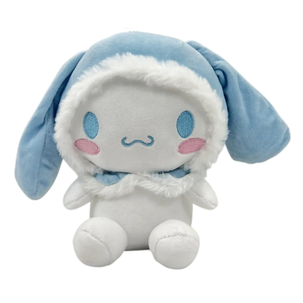 Jouet en peluche doux Cinnamoroll avec chapeau 25 cm Décoration mignonne Compagnon câlin Jouet pour enfants Cadeau original Figurine en peluche 1