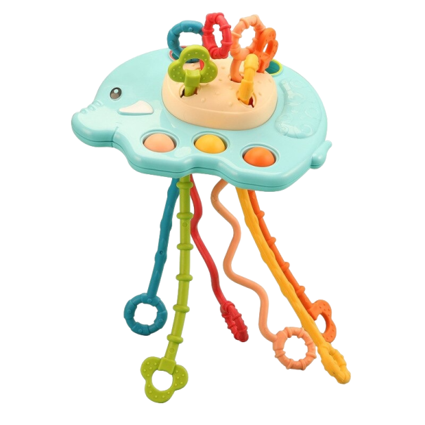 Jouet multifonction pour enfants éléphant bleu