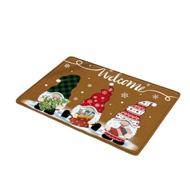 Jouluinen kynnysmatto tontut 40x60 cm 4